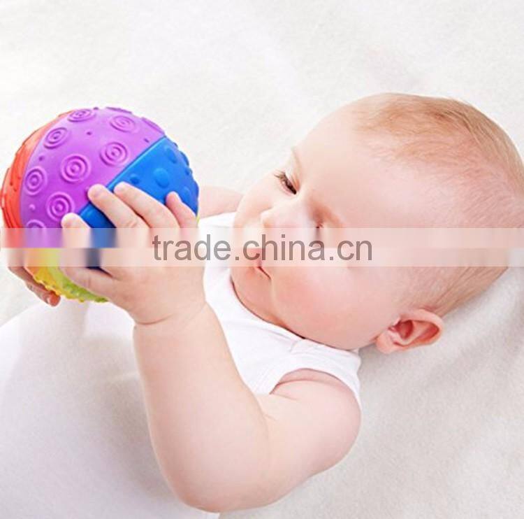 Customize Available colorful silicone baby toy/ball