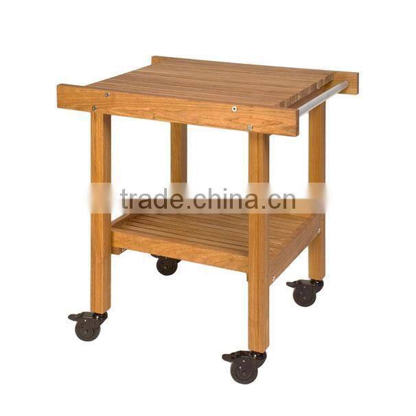 High Quality Solid Wooden Table with Wheel