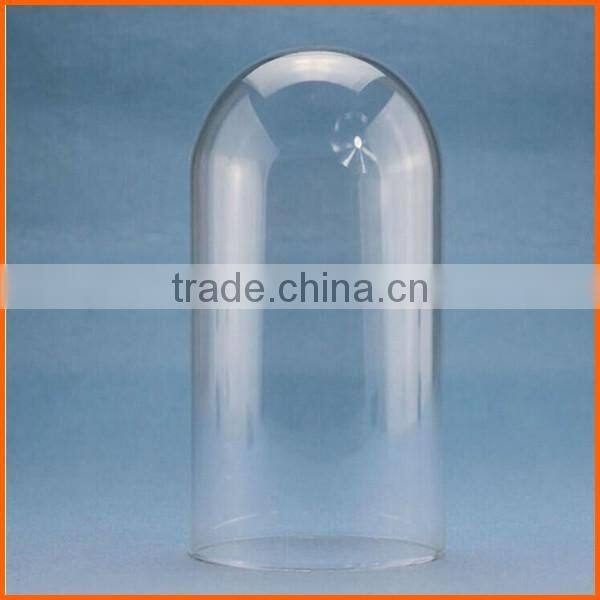 Factory price clear bell shaped glass candle holder