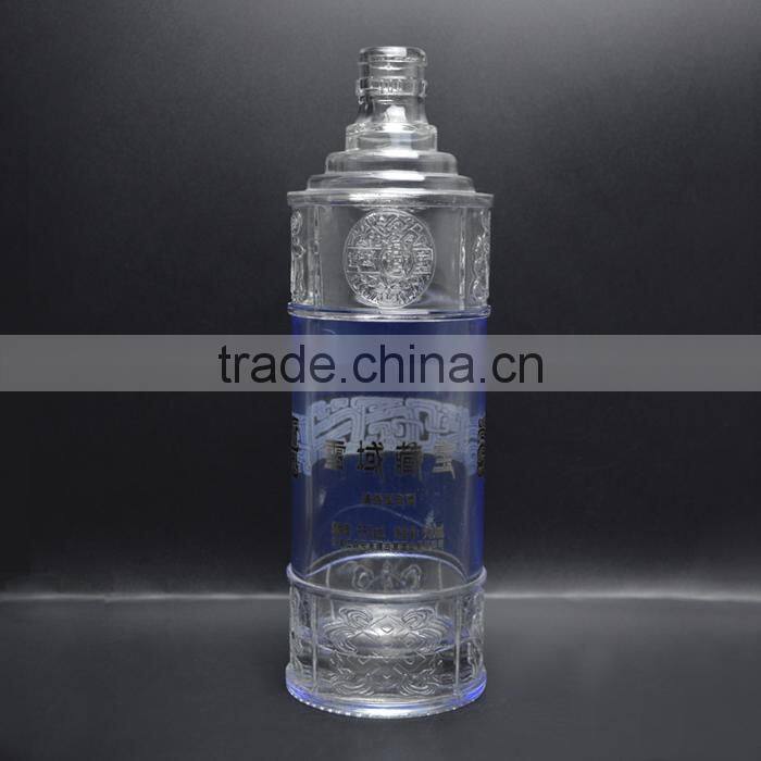 700ml alocohol glass bottle liquor bottle vodka wine bottle