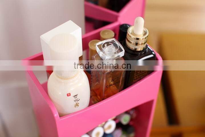 Stand Plastic Makeup Cosmetic Organizer Display Stand Holder Box, Seven-tire