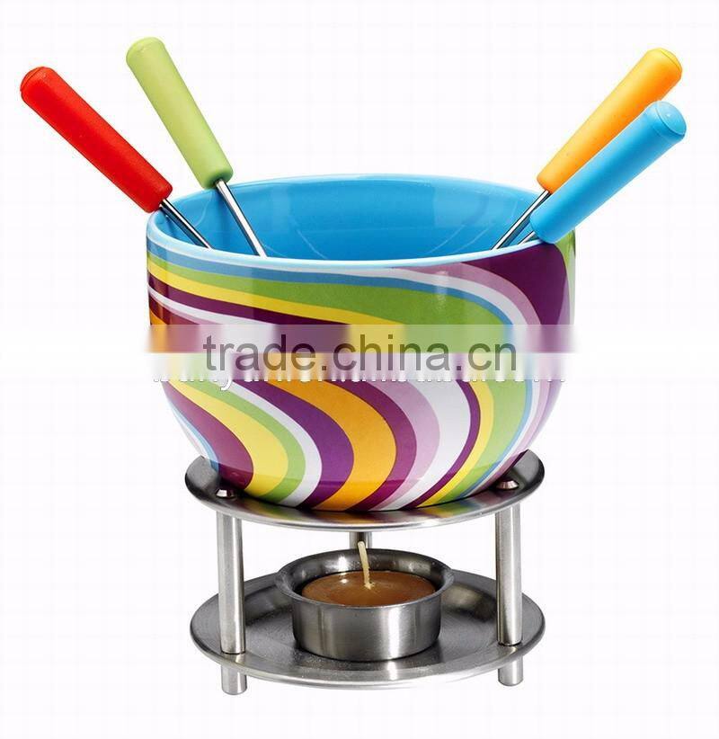 Amazon Hotsale Ceramic Bowl Melting Cheese Chocolate Multi-Purpose Fondue