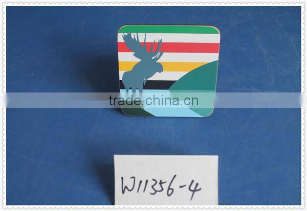 cheap Square colorful MDF mats pads wooden tableware coaster wholesale