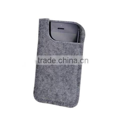 Eco-friendly portable felt cell phone sleeve