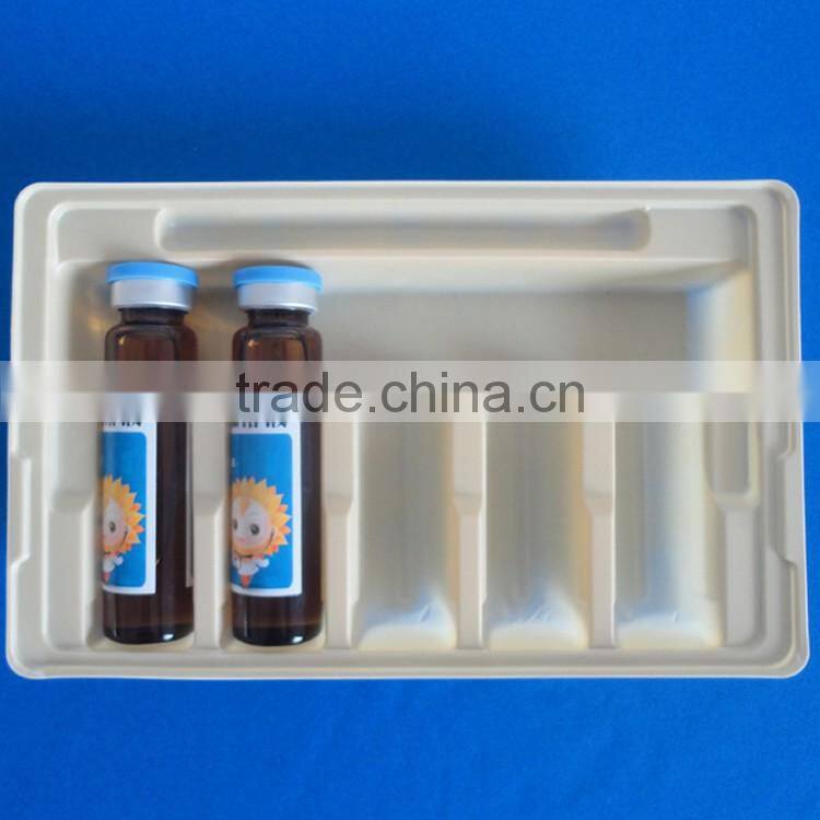 Clear glass vial packaging manufacture plastic small blister tray for medicine