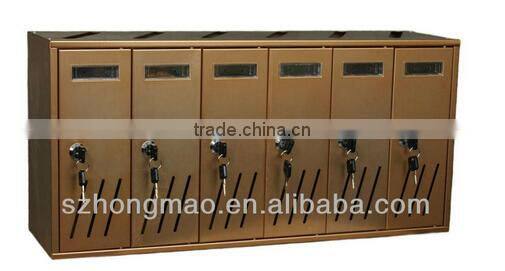 Combined aluminum mailboxes apartment building mailbox