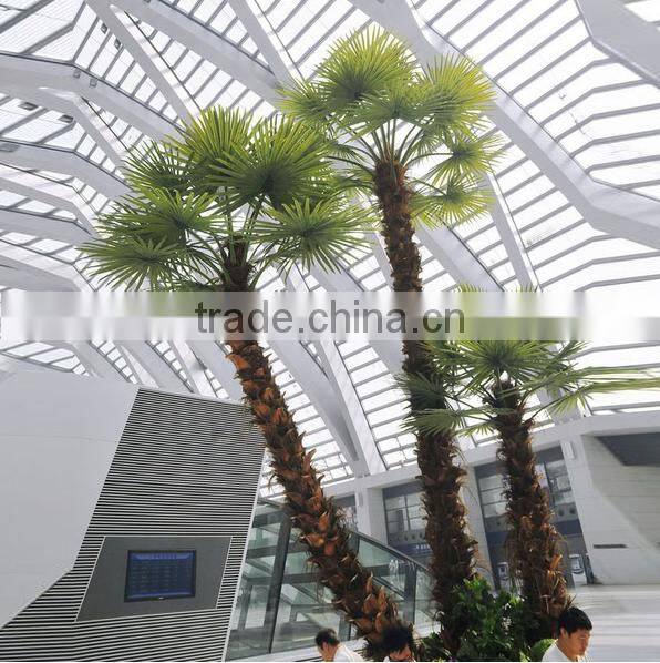 Chinese fake coconut tree decoration hotle manufacture longlife time artificial outdoor palm trees