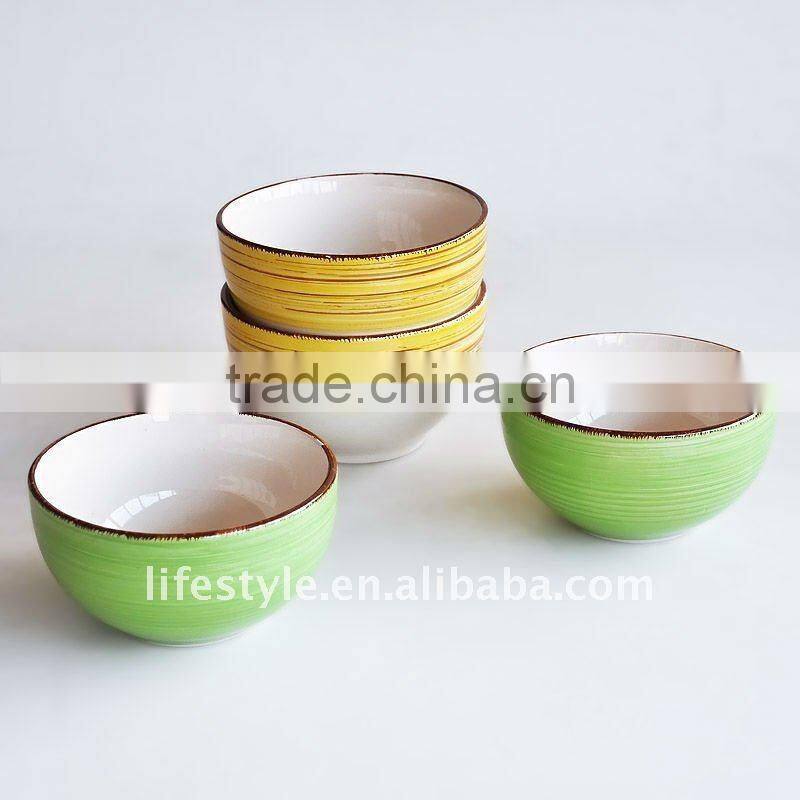 Round Glazed Porcelain Pasta Bowl Set, Italian