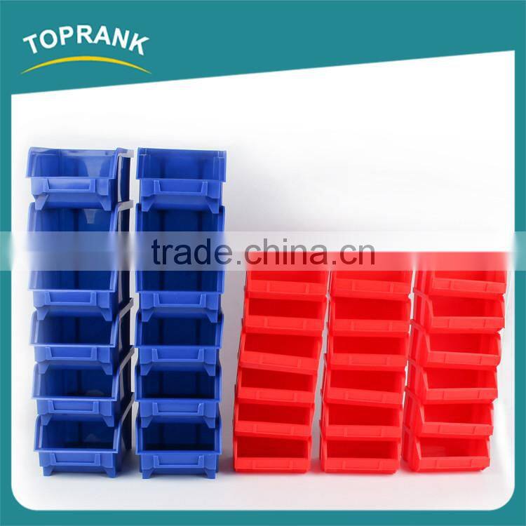 High quality adjustable mini plastic screw storage box with hanging plate