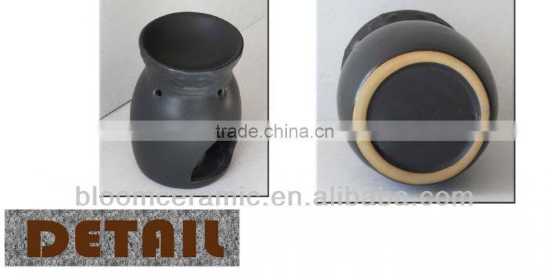 Glazed cheap ceramic decorative oil burner