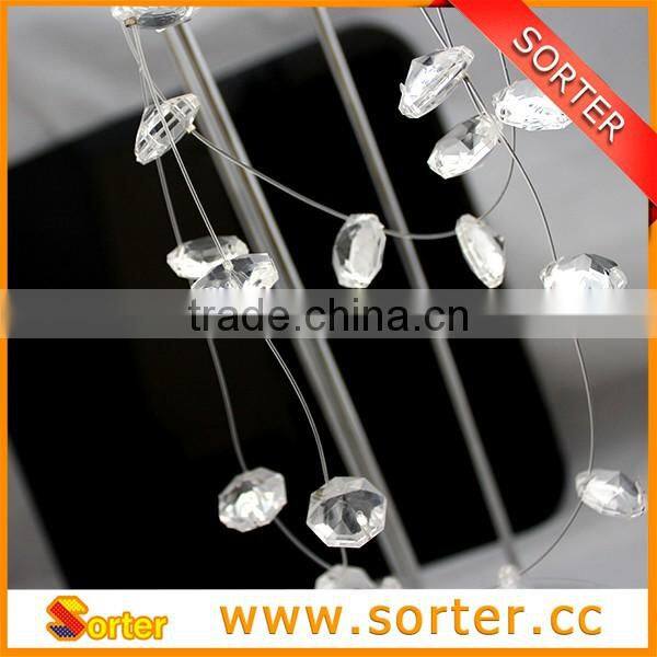 woman crystal glass necklace