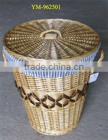 large rectangular wicker laundry baskets