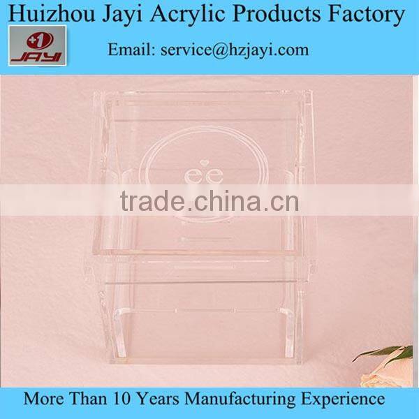 crystal acrylic lucite luxury fancy square wedding multiple ring box