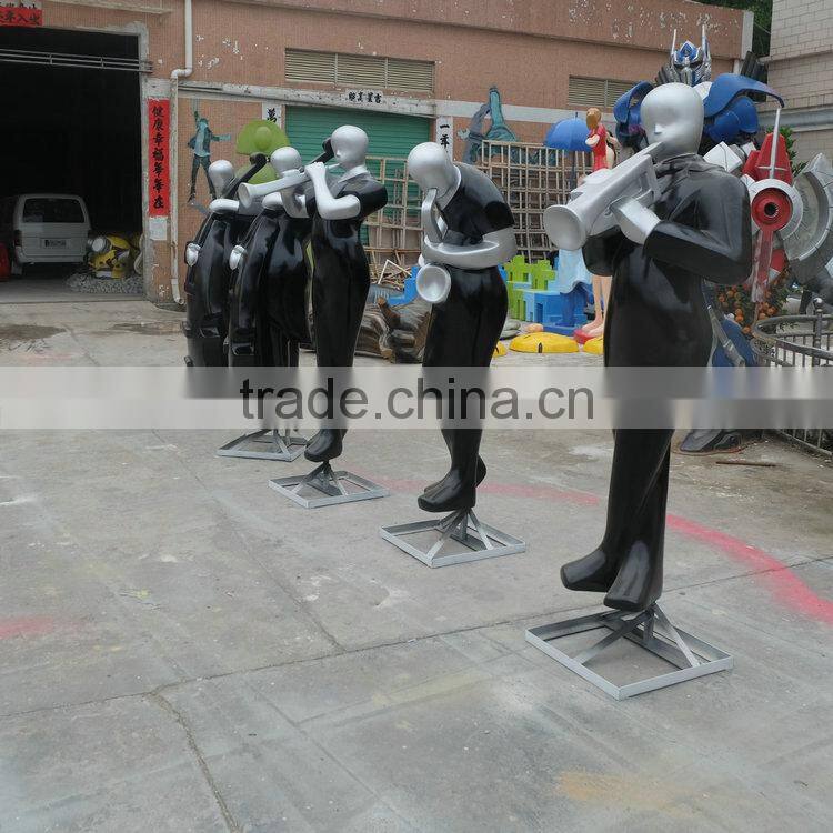 Fiberglass band character sculpture