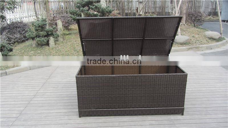 KD Aluminum Outdoor Furniture Rattan Storage Boxs With Air