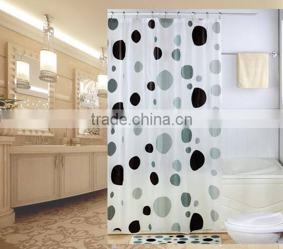 peva curtain shower curtain printed