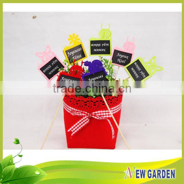 Wholesale price customized best material plastic flower stick for flower pot