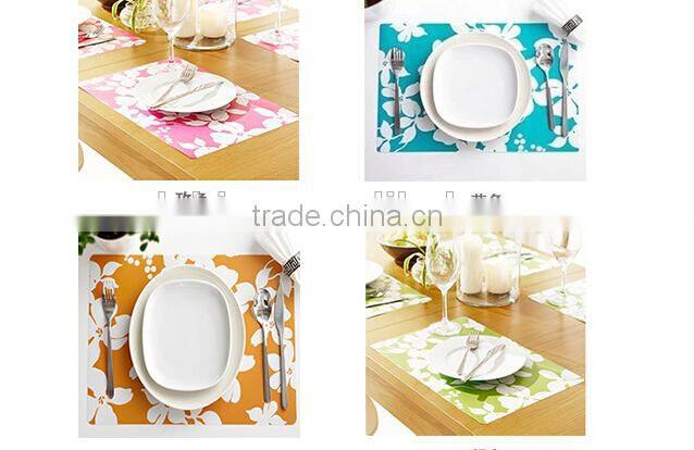 Direct manufacturer supply European PVC insulation glass table mats coasters
