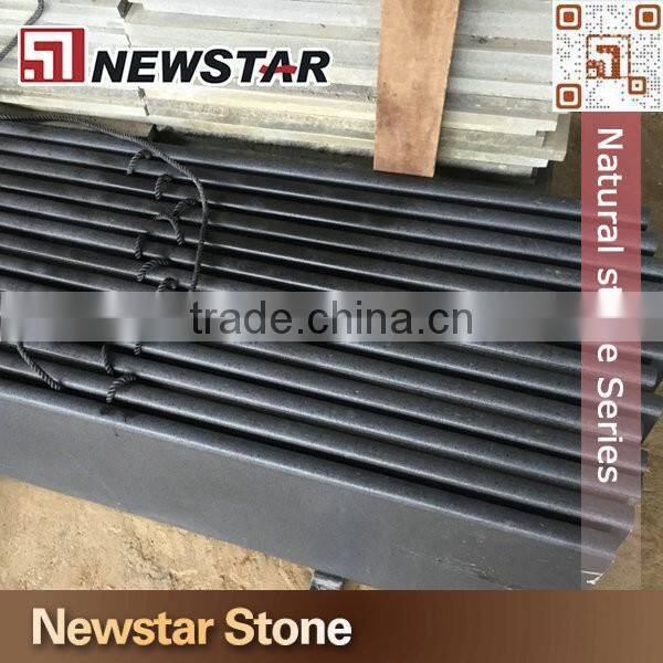 Exterior paving stone wall cladding stone black basalt
