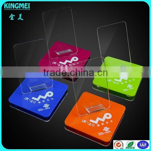 Custom Desktop Acrylic Cell Phone Case Display Stand Rack