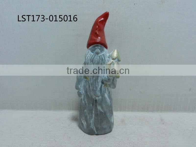 ceramic santa statue decoration