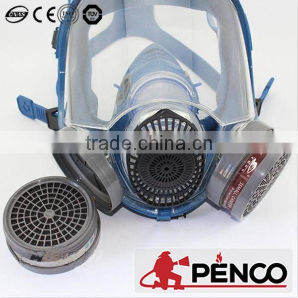 Double-canister silicone rubber full face shield with factory price