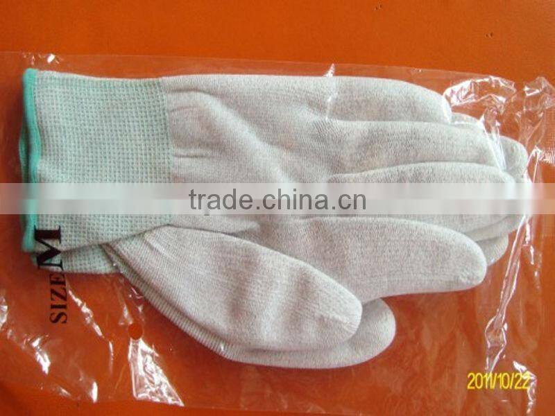 PU palm coated nylon knitted gloves