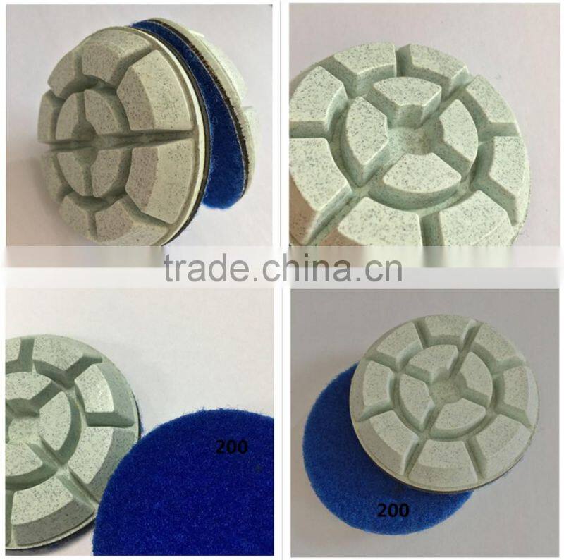 3" 200#diamond floor polishing pads velcro grinding grinder renew renovation marble granite concrete terrazzo