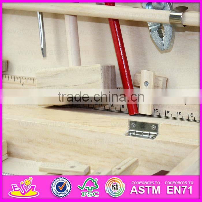 2016 new design children wood tool toy,top fashion baby wood tool toy,popular kids wood tool toy W03D065
