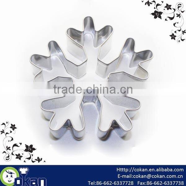 6.5cm Snowflake Shape Stainless Steel Cookie Cutter,Biscuit Cutter CK-CM0677