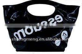 Eco-friendly shinning handled PU Ladys tote bag