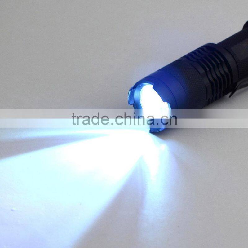 Q5 flashlight Zoomable Focus 320LM Mini Led Flashlight Torch Camping Light Adjustable