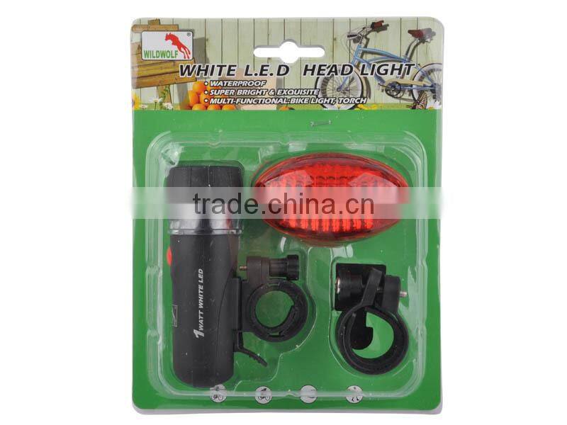 WildWolf YT-M16 13LED 3W White LED Bicycle light Kit,rear light front light,Bicycle Led Light