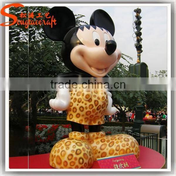 Newest Guangzhou Life Size Rasin Mickey& Minnie Mouse Statue Molds for Sale