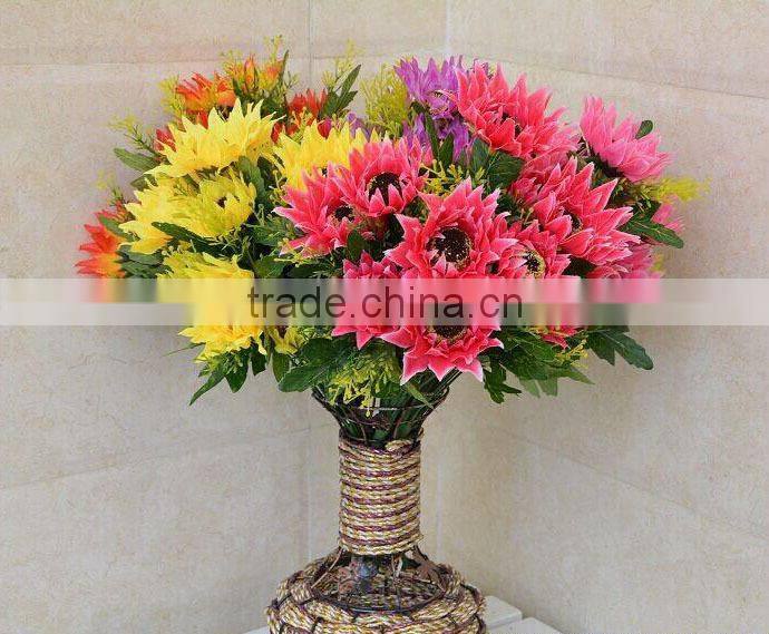 Wholesale artificial flower bouquet of home decoration