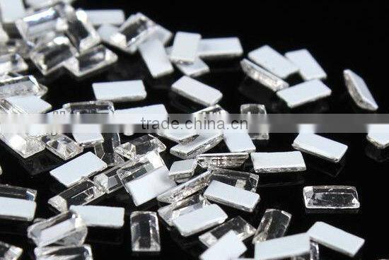 Nail art accessories/special-shaped diamond/flat rectangular diamond crystal glass drill/phone beauty/square water droplets