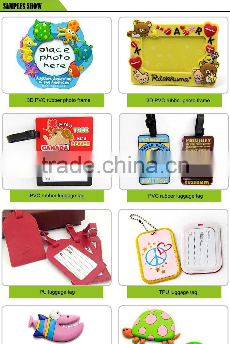 Promotional wholesale pvc keyring custom rubber keychain