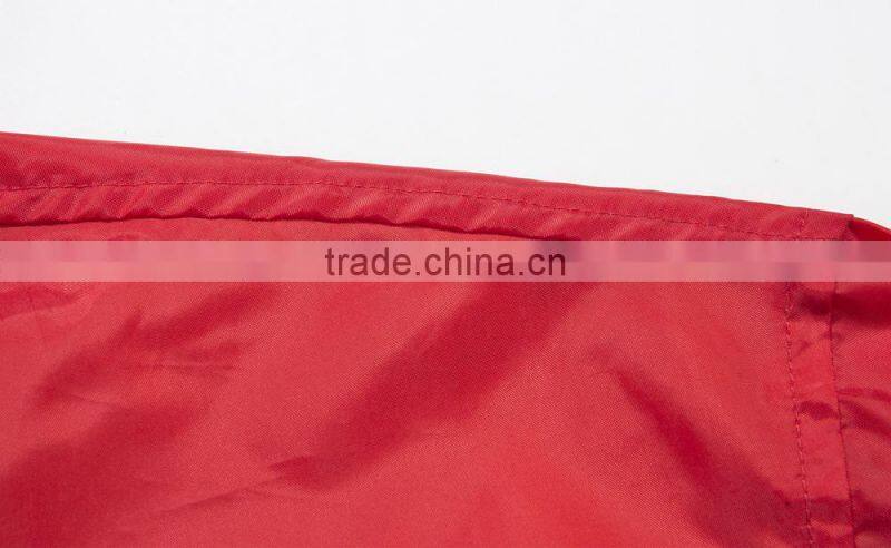 Factory Red Hoody Windproof Lady Coat rain coat