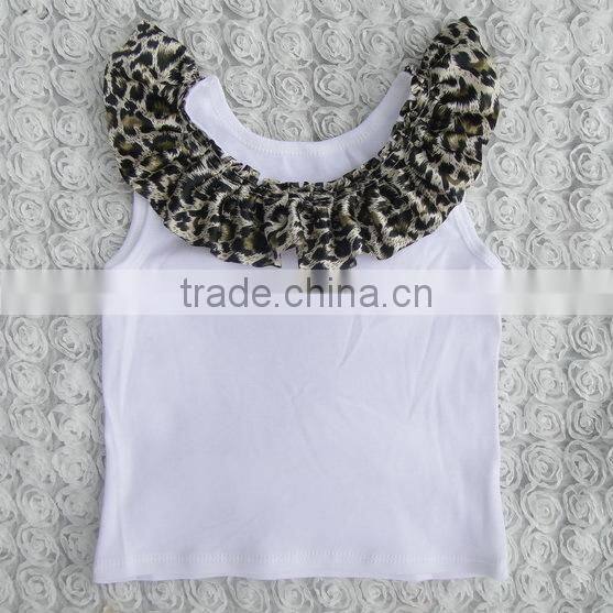 eye-catching girls fancy short tops with ruffles of diverse colors