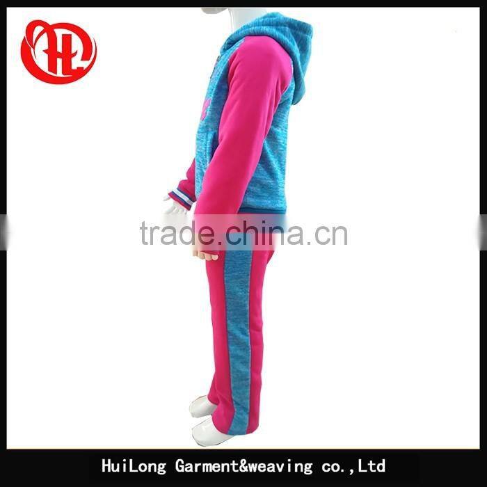 Outdoor casual sportswear girls winter clothing set