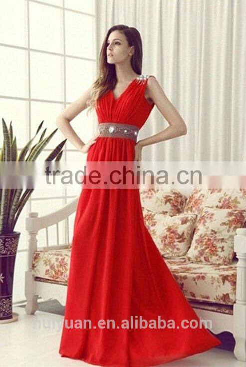 new deep v neck full length beaded off shoulder bridal wear