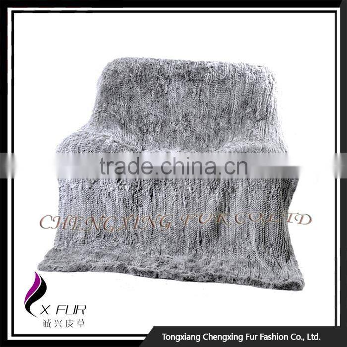 CX-D-92 Wholesale China Rex Rabbit Fur Throw