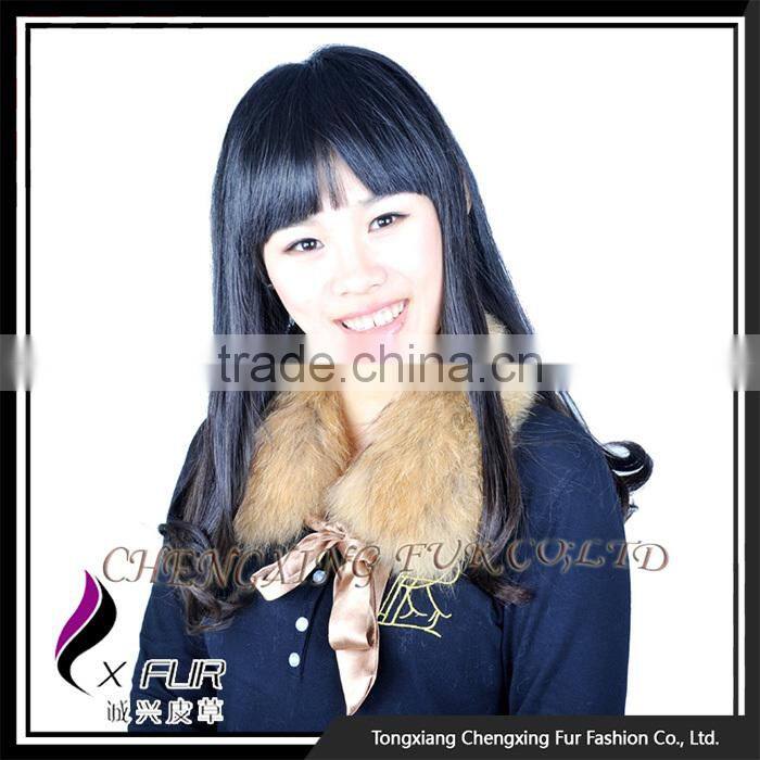 Collar-R6 Cheap Price 2016 Lady Scarf Genuine Raccoon Fur Collar For Coat