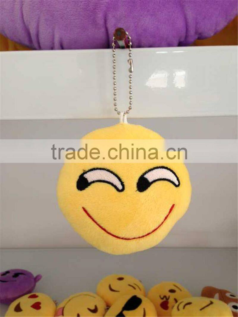 2015 Hot New Product latest emoticon plush emoji pillow emoji keychain