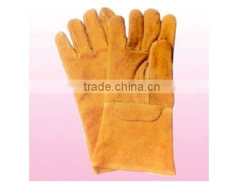 cow split leather welding safety glove/safety working glove