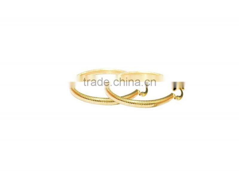 Indian Style Gold Plated Hoop Earrings