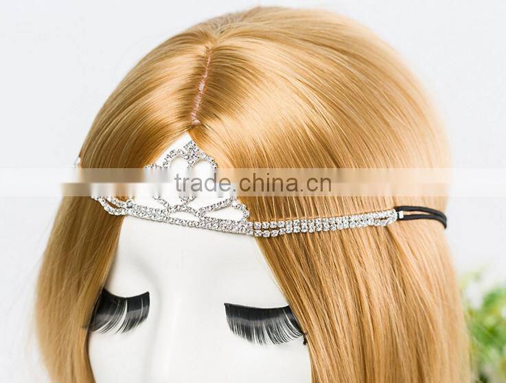 Zinc alloy Hair Accessories new design wedding hair hands decorative bridal headband for wedding party