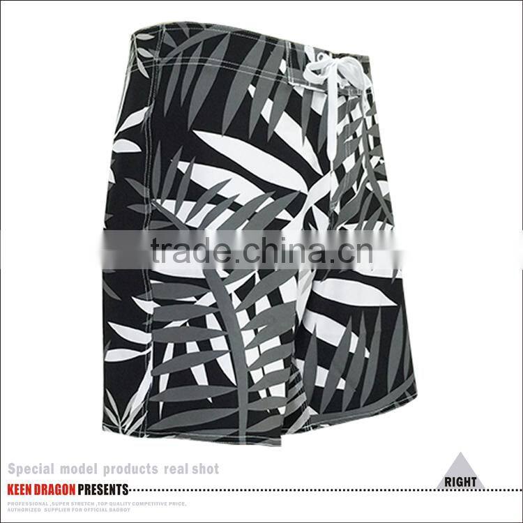Hot sale beach shorts with a side pocket custom mens swimwear