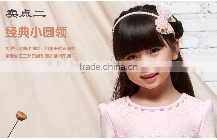 2015 latest design children long sleeve wedding clothing newborn baby fancy dress
