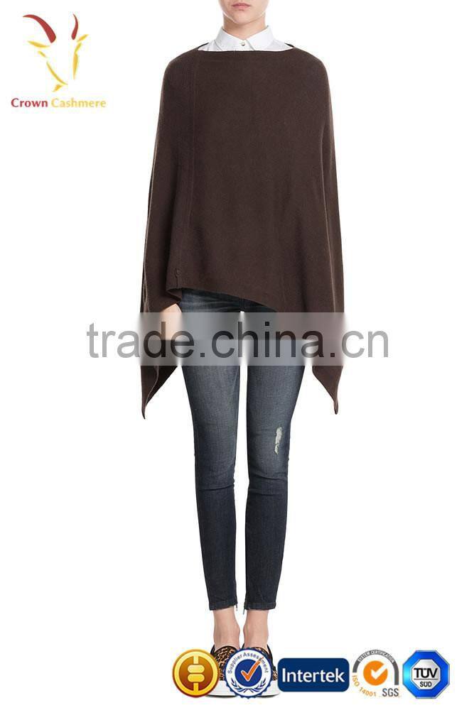 Solid Color cashmere poncho shawl knitted cashmere shawl and scarf